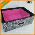 Uncovered foldable storage box
